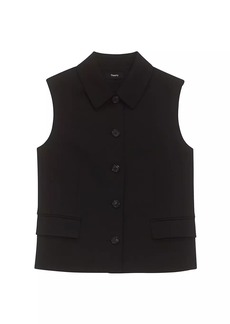 Theory Tailored Wool-Blend Vest