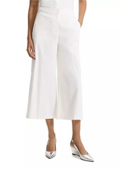 Theory Terena Linen-Blend Wide Crop Pants