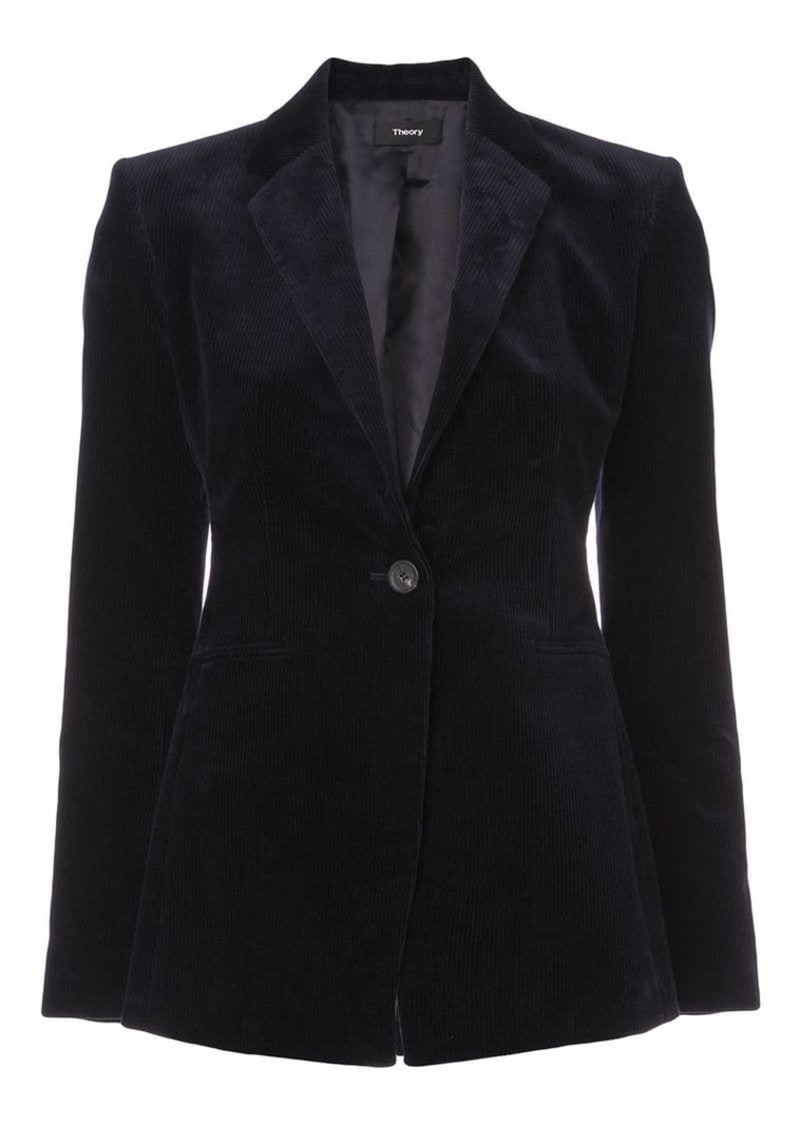 Theory textured buttoned blazer