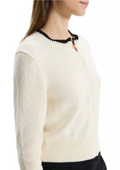 Theory Textured Contrast Cardigan