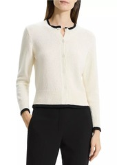Theory Textured Contrast Cardigan