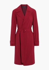 Theory - Belted wool-blend trench coat - Red - S