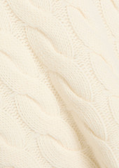 Theory - Cable-knit wool and cashmere-blend sweater - White - S