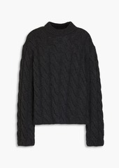 Theory - Cable-knit wool and cashmere-blend sweater - White - S