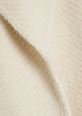Theory - Clairene herringbone brushed wool-felt coat - White - M