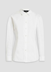Theory - Cotton-blend poplin shirt - White - XS