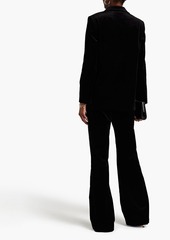 Theory - Cotton-blend stretch-velvet blazer - Black - US 0
