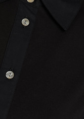 Theory - Cotton-jersey and poplin shirt - Black - L