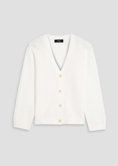 Theory - Cropped ribbed cotton-blend cardigan - White - XS