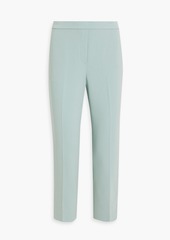 Theory - Cropped stretch-crepe tapered pants - Green - US 10