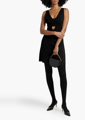 Theory - Cutout stretch-knit mini dress - Black - S