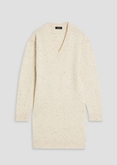 Theory - Donegal wool and cashmere-blend mini dress - White - XS