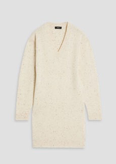 Theory - Donegal wool and cashmere-blend mini dress - White - XS