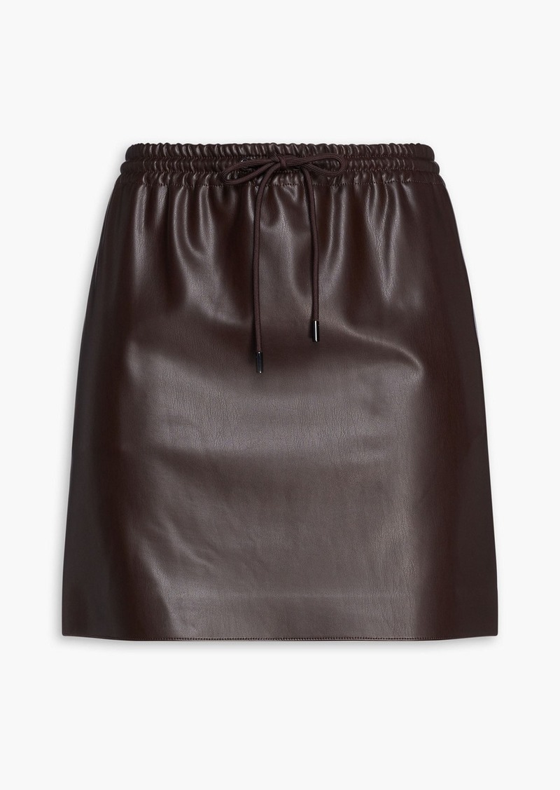Theory - Faux leather mini skirt - Brown - XS