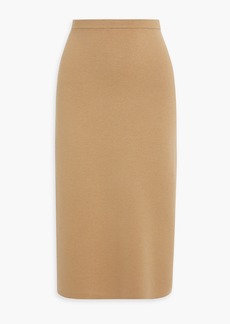 Theory - Merino wool-blend midi skirt - Neutral - XS