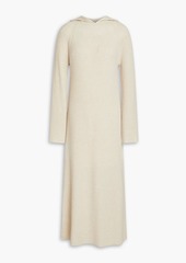 Theory - Ribbed wool and cashmere-blend hooded midi dress - White - S