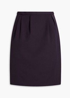 Theory - Pleated twill mini wrap skirt - Purple - US 0