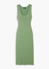 Theory - Ribbed-knit midi dress - Green - XS