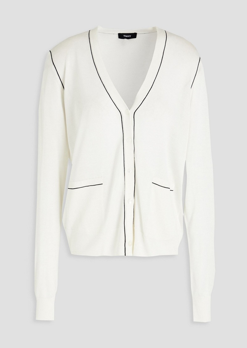 Theory - Silk-blend cardigan - White - S