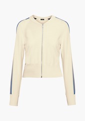 Theory - Striped crepe track jacket - Neutral - S