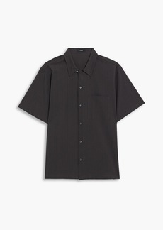 Theory - Weldon cotton-blend jacquard shirt - Gray - M