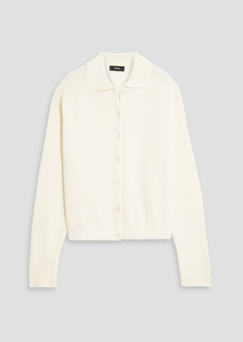 Theory - Wool and cashmere-blend cardigan - White - S