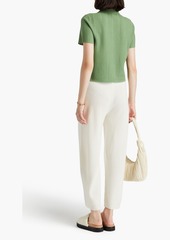 Theory - Wool and cashmere-blend wide-leg pants - White - S