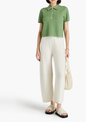 Theory - Wool and cashmere-blend wide-leg pants - White - S