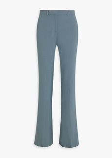 Theory - Wool-blend crepe flared pants - Blue - US 0