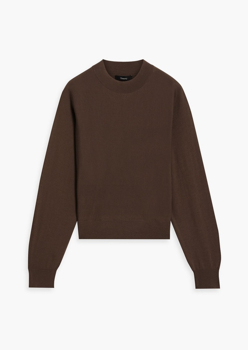 Theory - Wool-blend sweater - Brown - XS