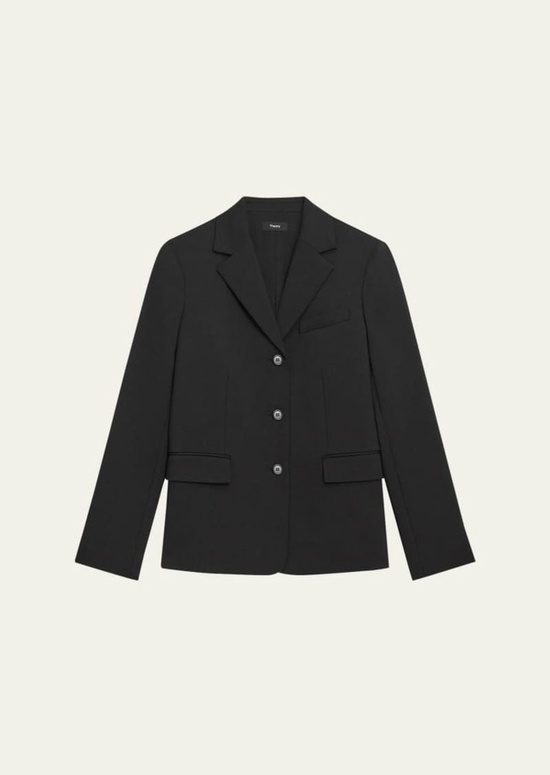 Theory 3-Button Stretch Tailored Jacket