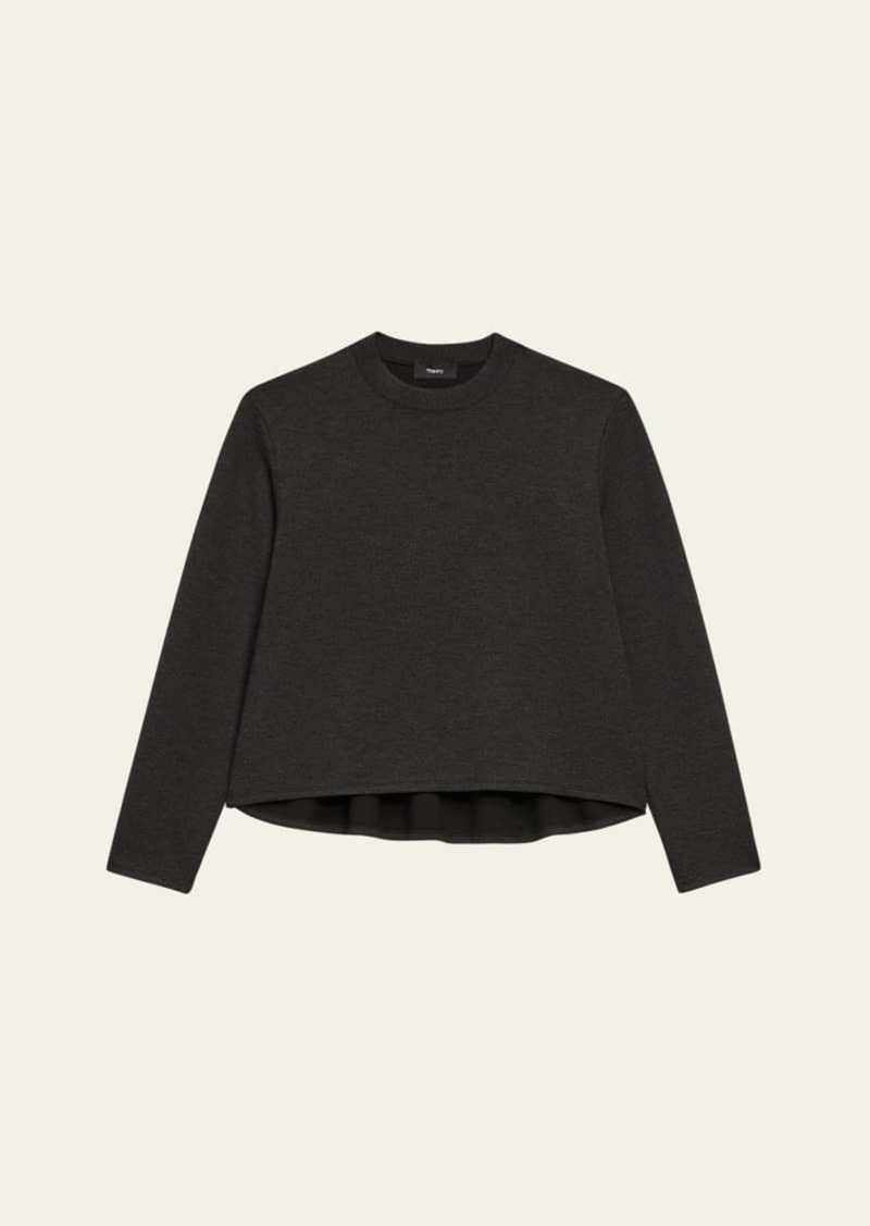 Theory A-Line Crewneck Pullover