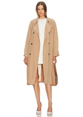 Theory Airy Double Breasted Trench Coat