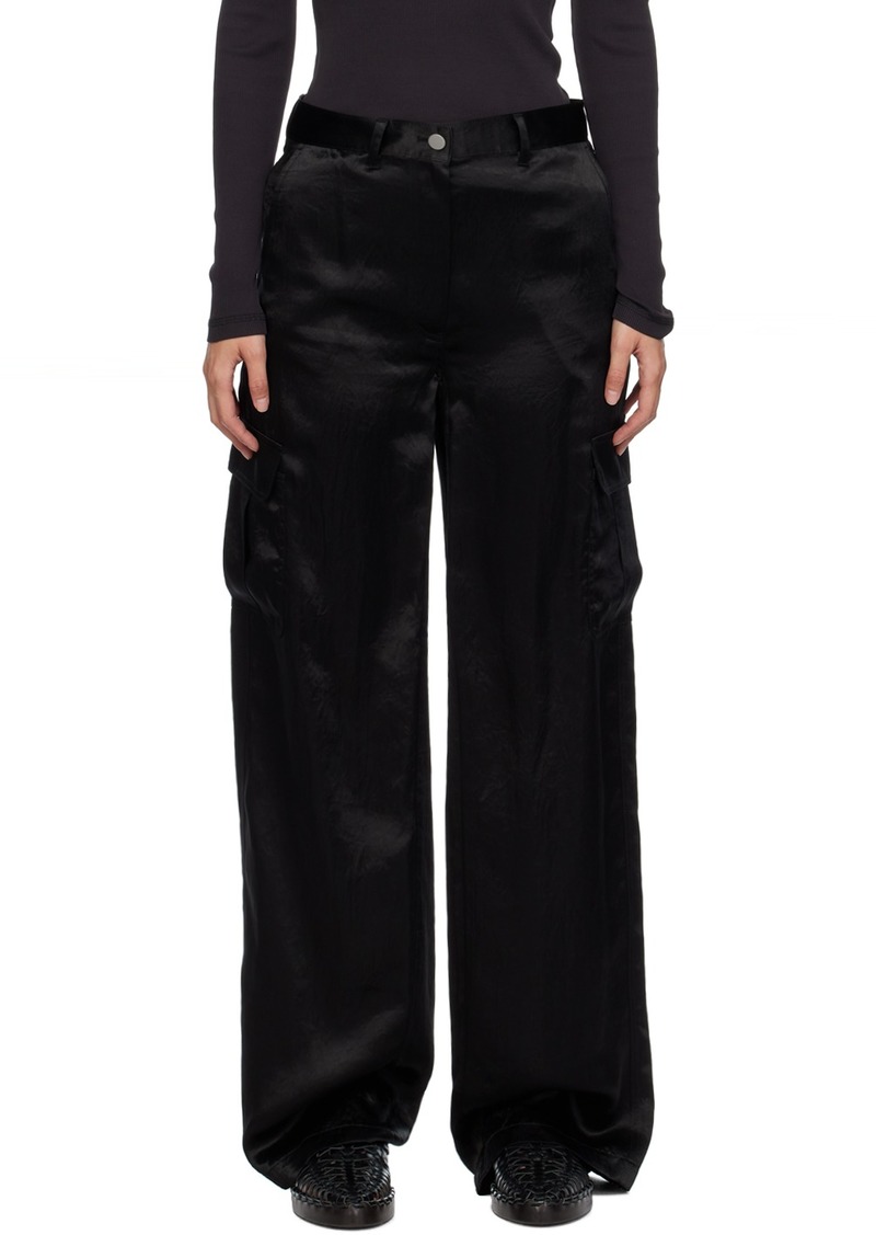 Theory Black Wide-Leg Trousers