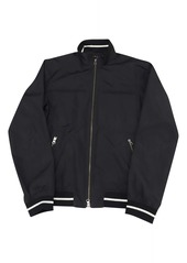 Theory Bomber Varsity Jacket in Black Polyester