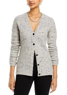 Theory Boucle V-Neck Button Cardigan