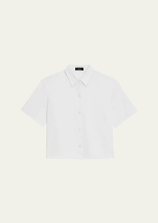 Theory Boxy Short-Sleeve Shirt