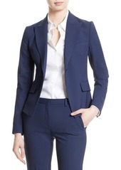 Theory Brince B Good Wool Suit Jacket in Sea Blue at Nordstrom