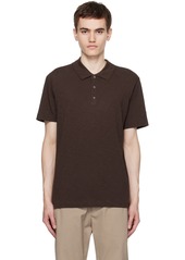 Theory Burgundy Bron Polo