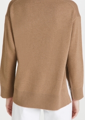 Theory Button Up Cashmere Pullover