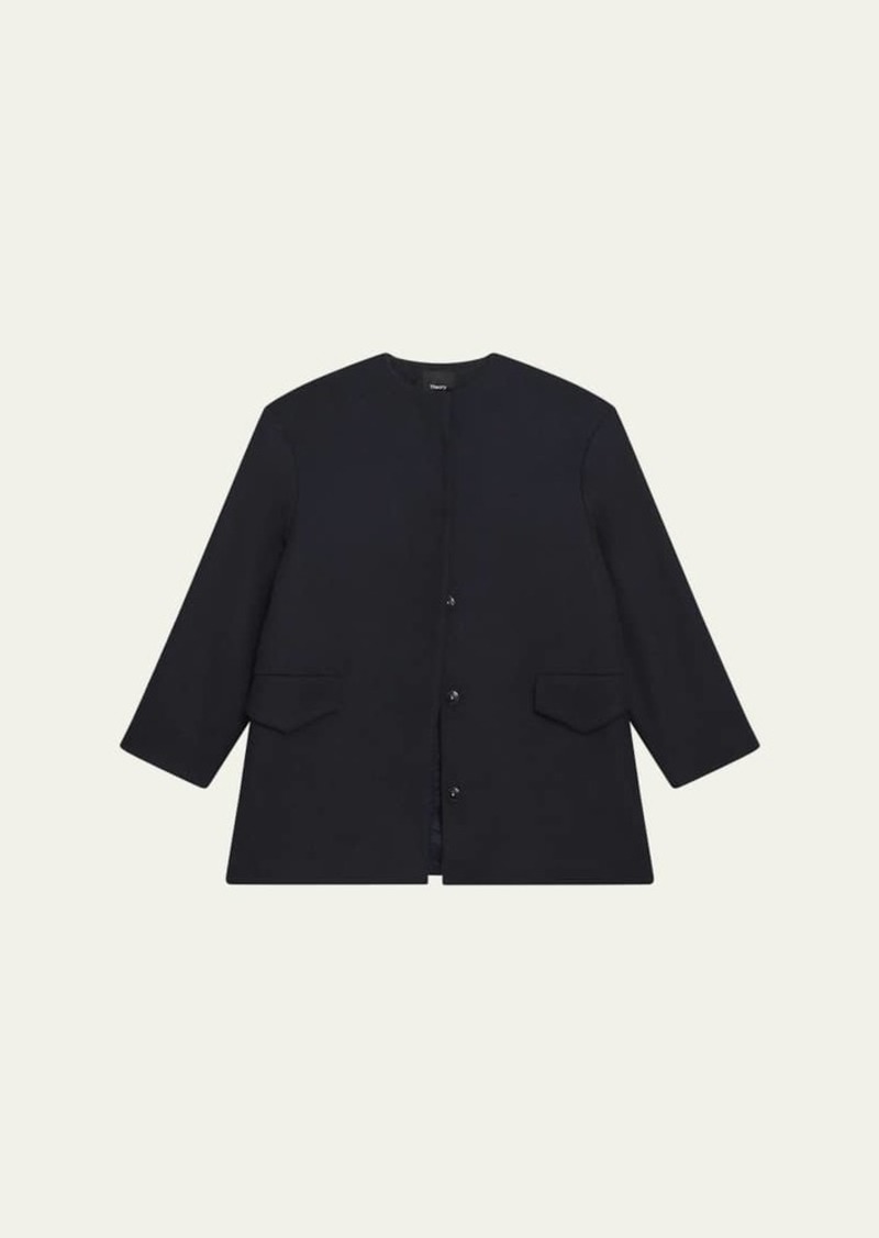 Theory Cape Back Coat