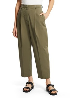 Theory Carrot Stretch Cotton Trousers in Willow at Nordstrom