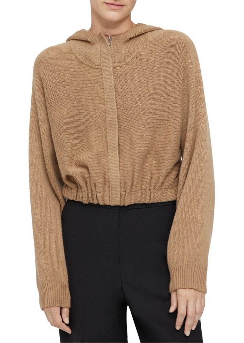 Theory Cashmere Cropped Hoodie