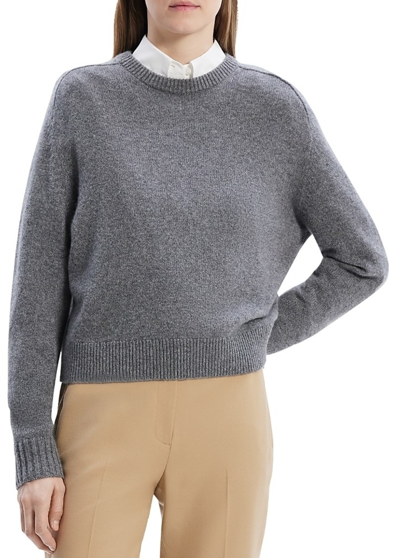 Theory Cashmere Cropped Sweater