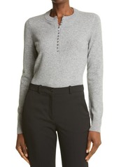 Theory Cashmere Henley Sweater in Husky at Nordstrom