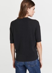 Theory Cashmere Short Sleeve Easy Pull Over