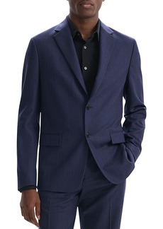 Theory Chambers Light Flannel Herringbone Slim Fit Suit Jacket