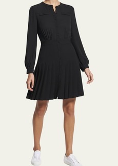 Theory Classic Georgette Pleated Dress