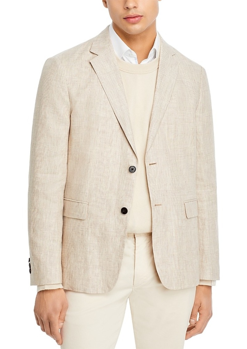 Theory Clinton Glen Plaid Linen Suit Jacket