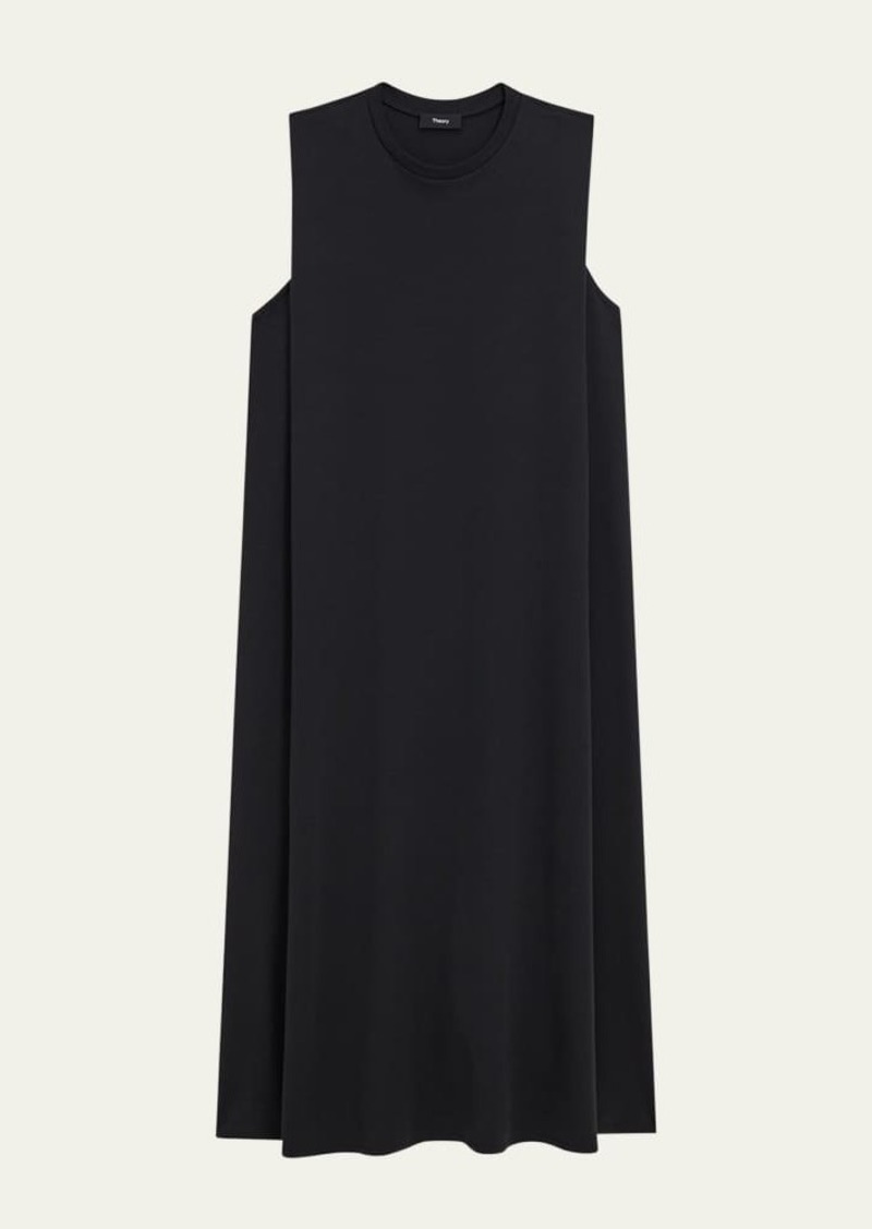 Theory Clinton Knit Sleeveless Crewneck Midi Dress